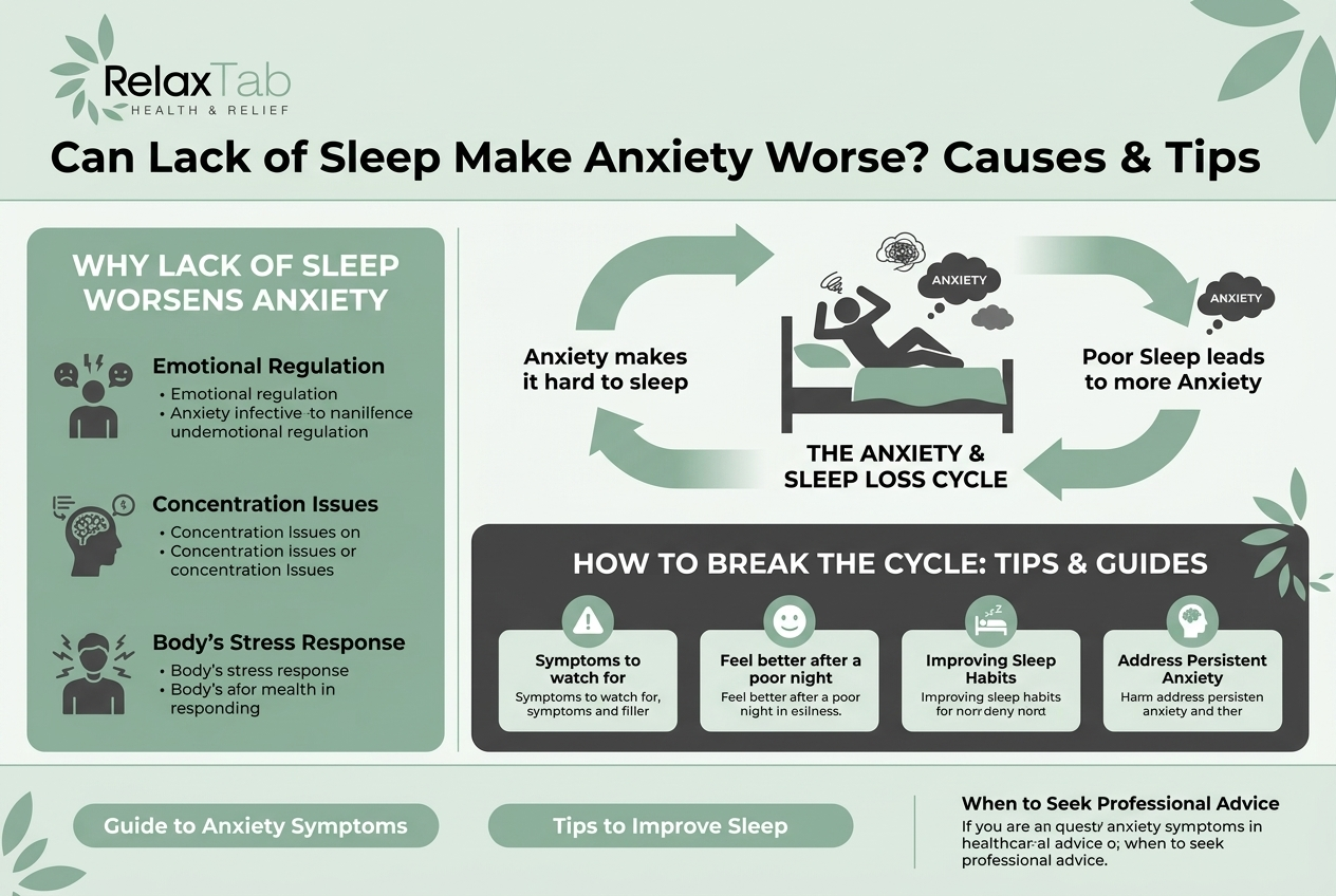 can lack of sleep make anxiety worse